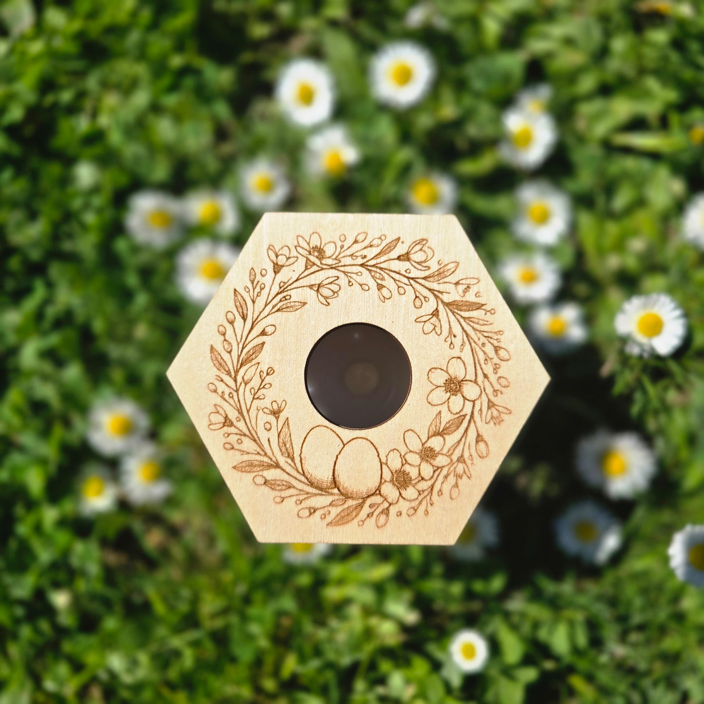 Photophore Printanier en Bois