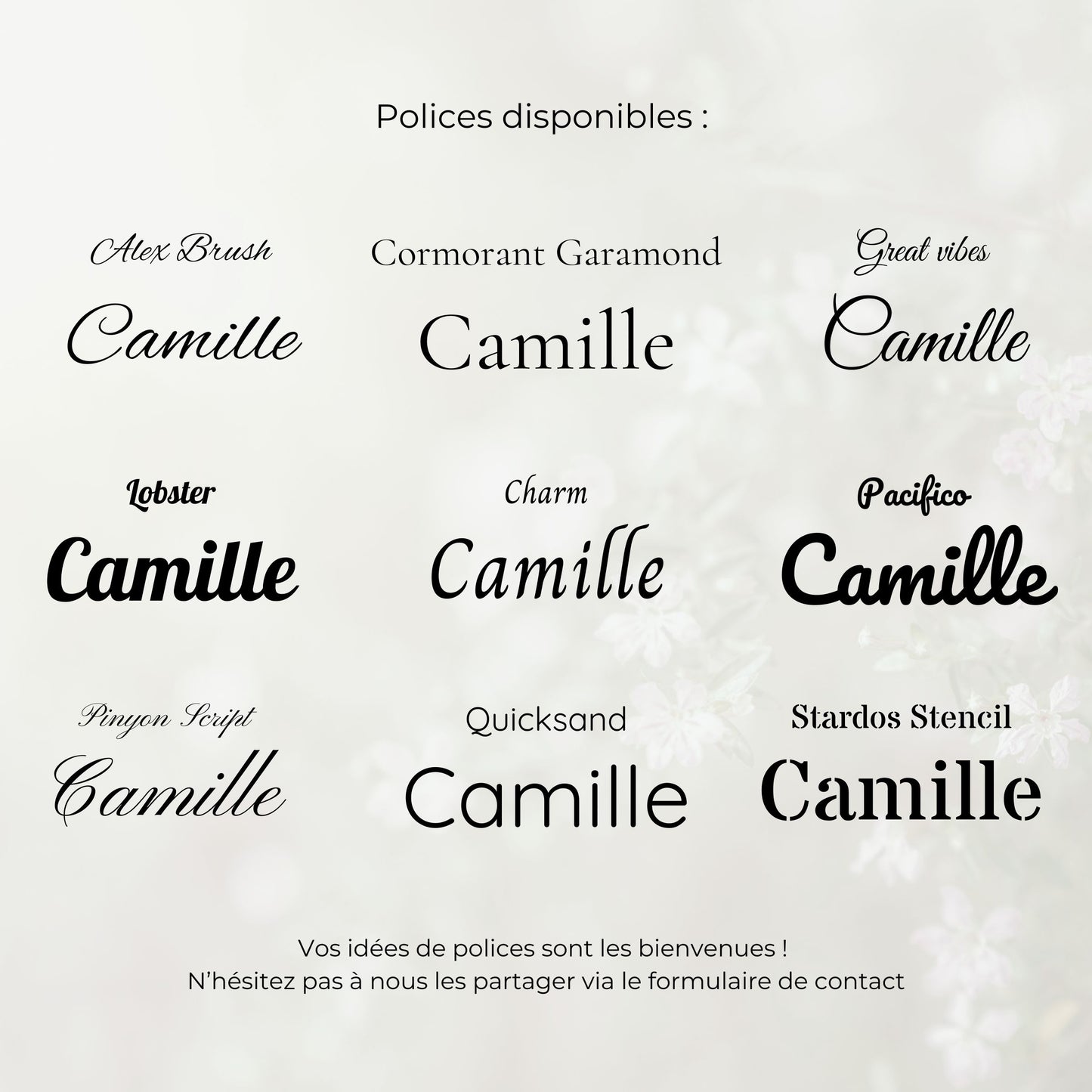 Marque-places mariage