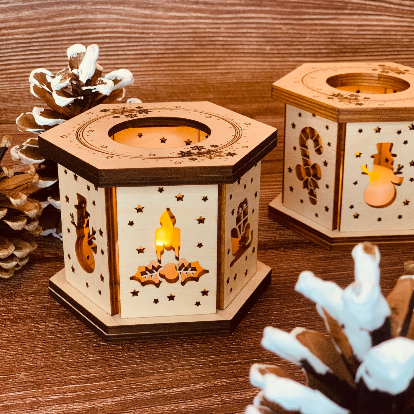 Photophore Noël 9cm x 6,6cm