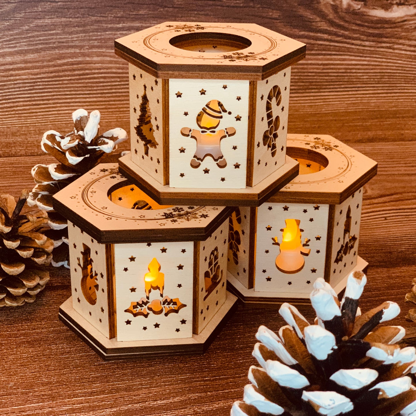 Photophore Noël 9cm x 6,6cm
