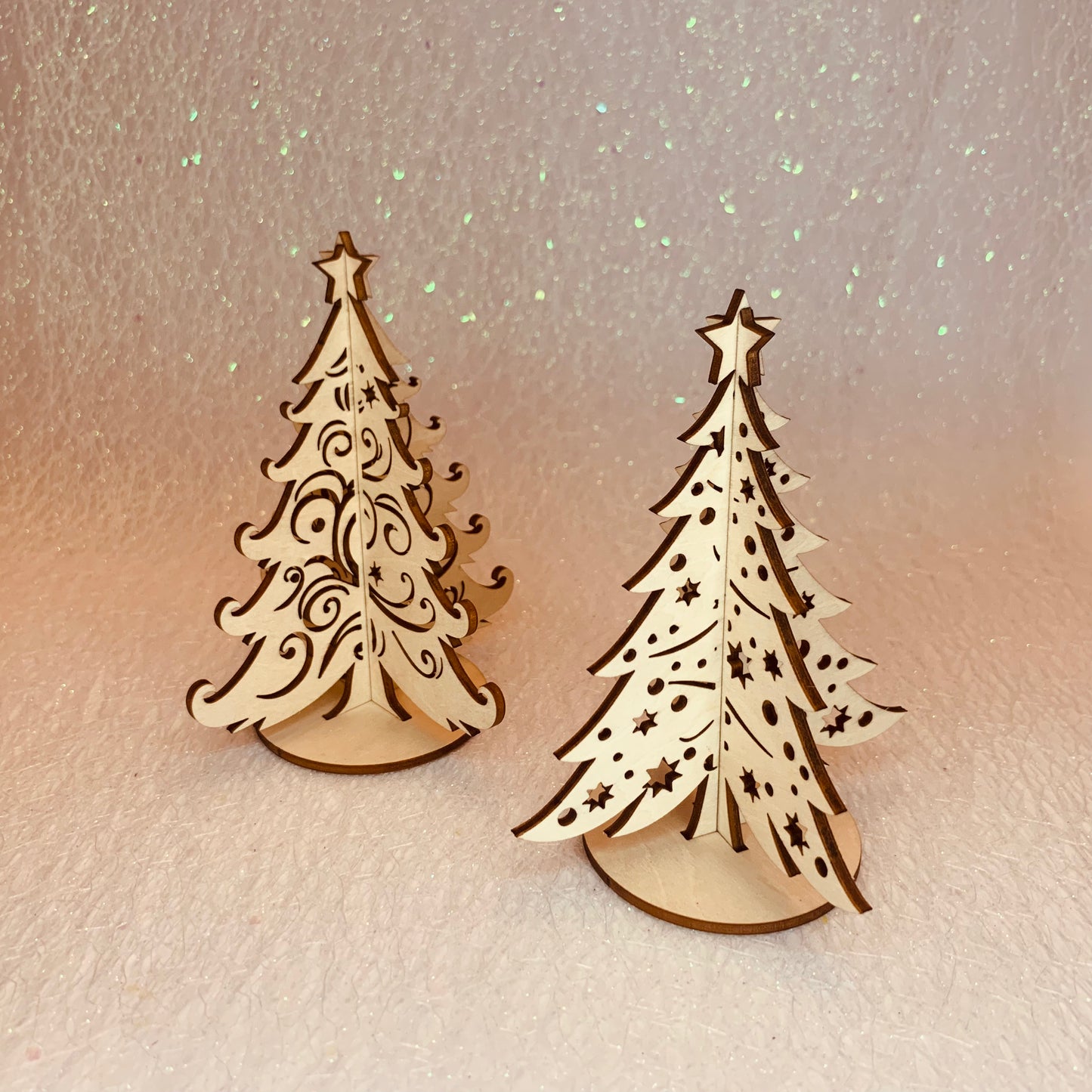 Décoration sapin de Noël - motifs étoiles