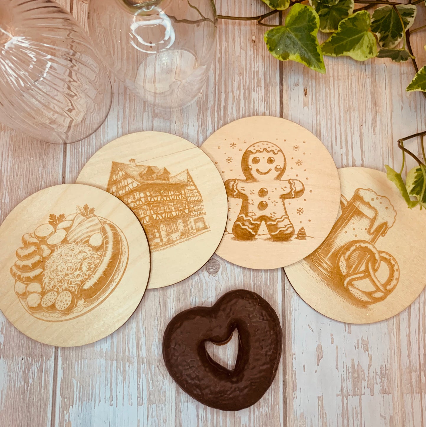Dessous de verre Alsaciens + boîte de rangement