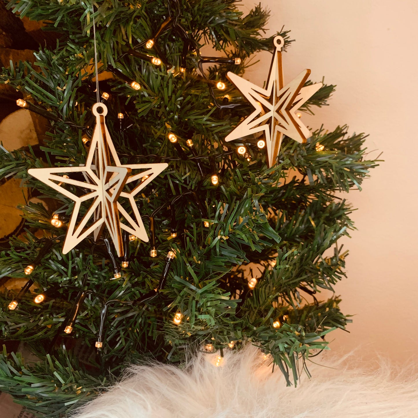 Décoration sapin - Étoile de Noël à 6 branches