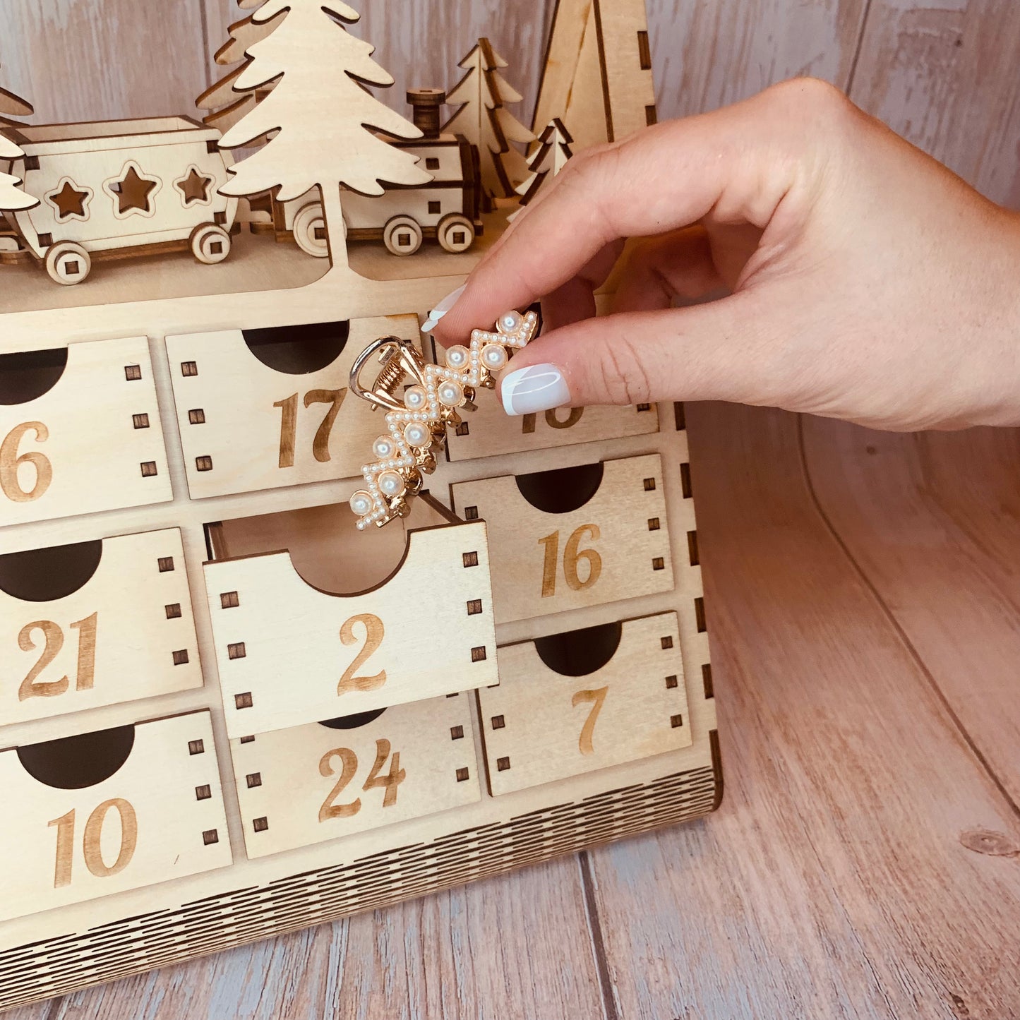 Calendrier de l'Avent en bois