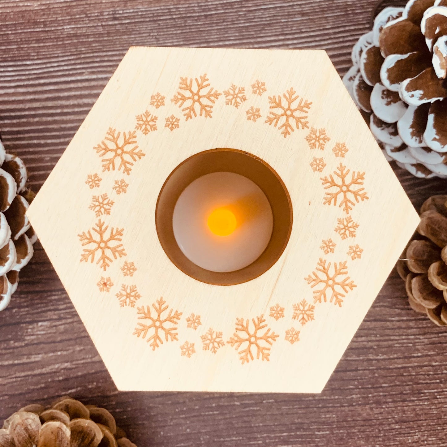 Photophore Noël 11cm x 8,5cm