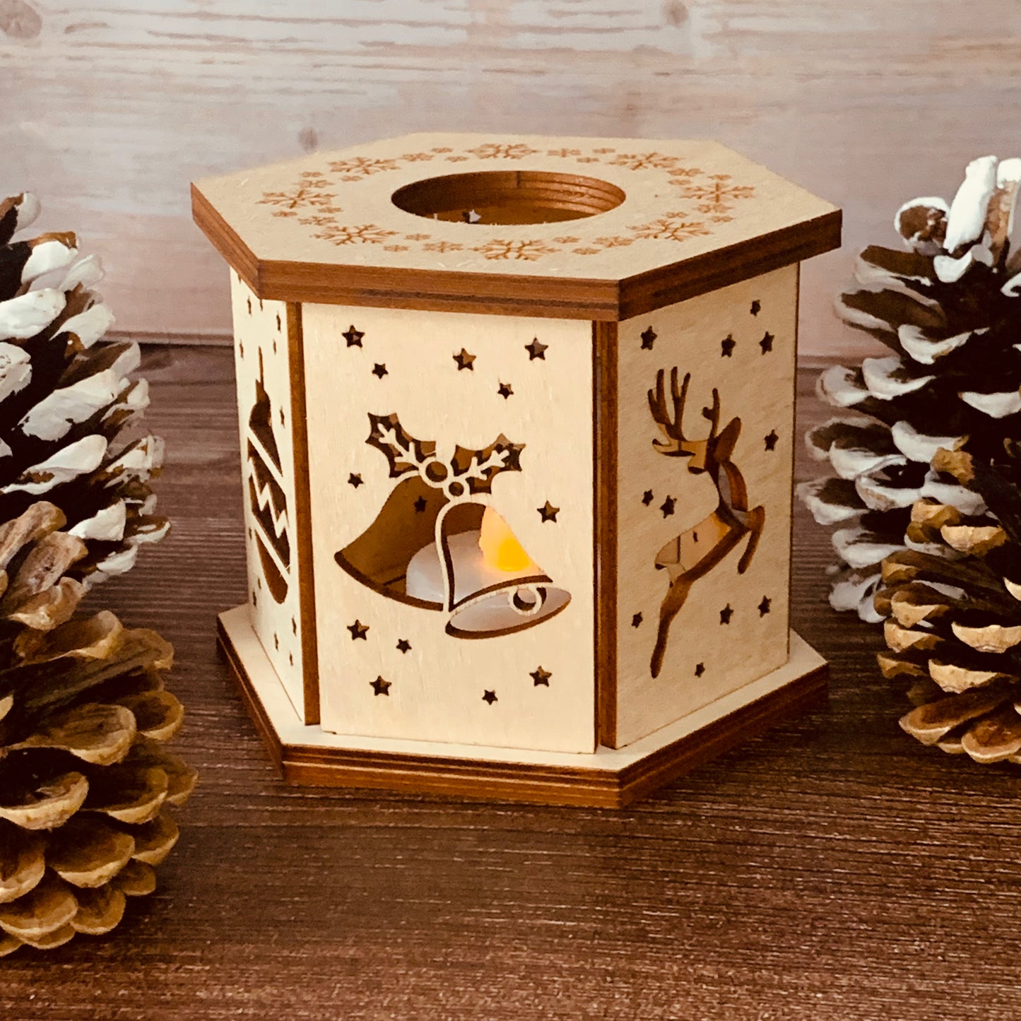 Photophore Noël 11cm x 8,5cm