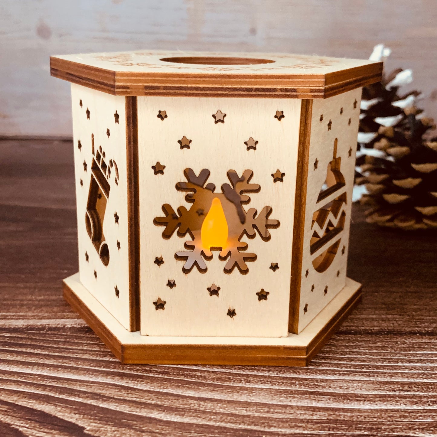 Photophore Noël 11cm x 8,5cm