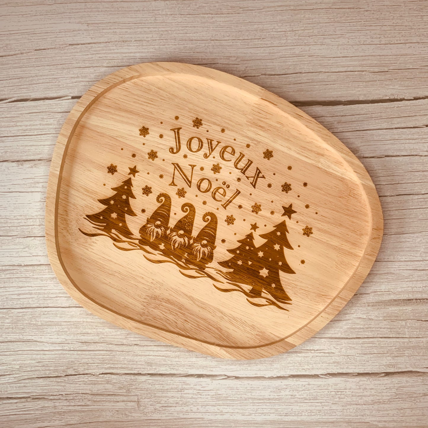 Plateau de service Gnomes de Noël