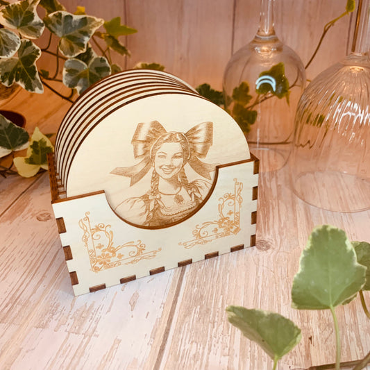 Dessous de verre Alsaciens + boîte de rangement