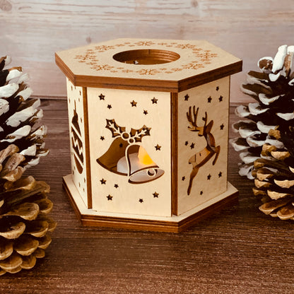 Photophore Noël 11cm x 8,5cm
