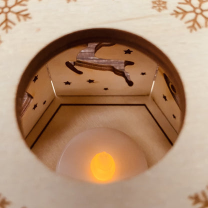 Photophore Noël 11cm x 8,5cm