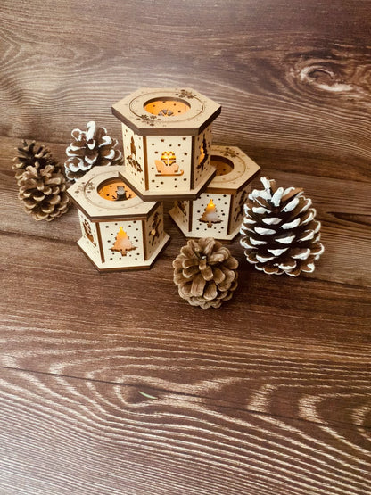 Photophore Noël 9cm x 6,6cm
