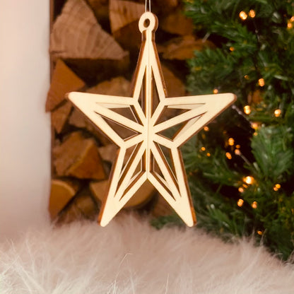 Décoration sapin - Étoile de Noël à 5 branches